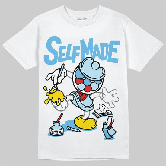 Jordan 11 Retro Legend Blue DopeSkill T-Shirt Self Made Graphic Streetwear - White