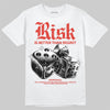 Jordan 4 Toro Bravo DopeSkill T-Shirt Risk Is Better Than Regret Graphic Streetwear - White