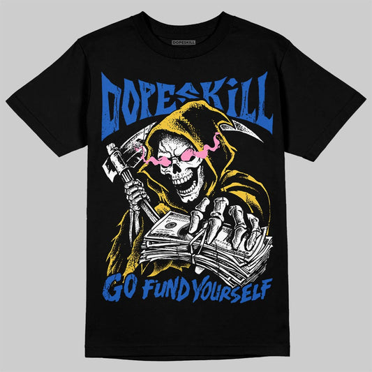 Jordan 3 Brazil DopeSkill T-Shirt Go Fund Your Self Graphic Streetwear - Black