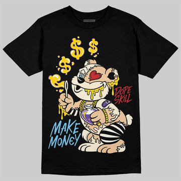 Jordan 17 Retro Low SP Infinite Archives DopeSkill T-Shirt Make Money Graphic Streetwear - Black