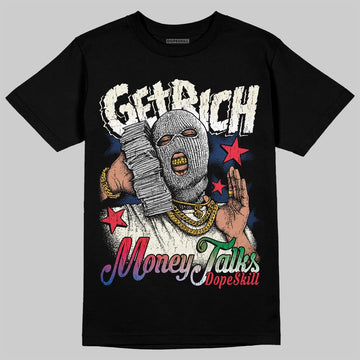 Jordan 11 City Pack “285” Atlanta DopeSkill T-Shirt Get Rich Graphic Streetwear - Black