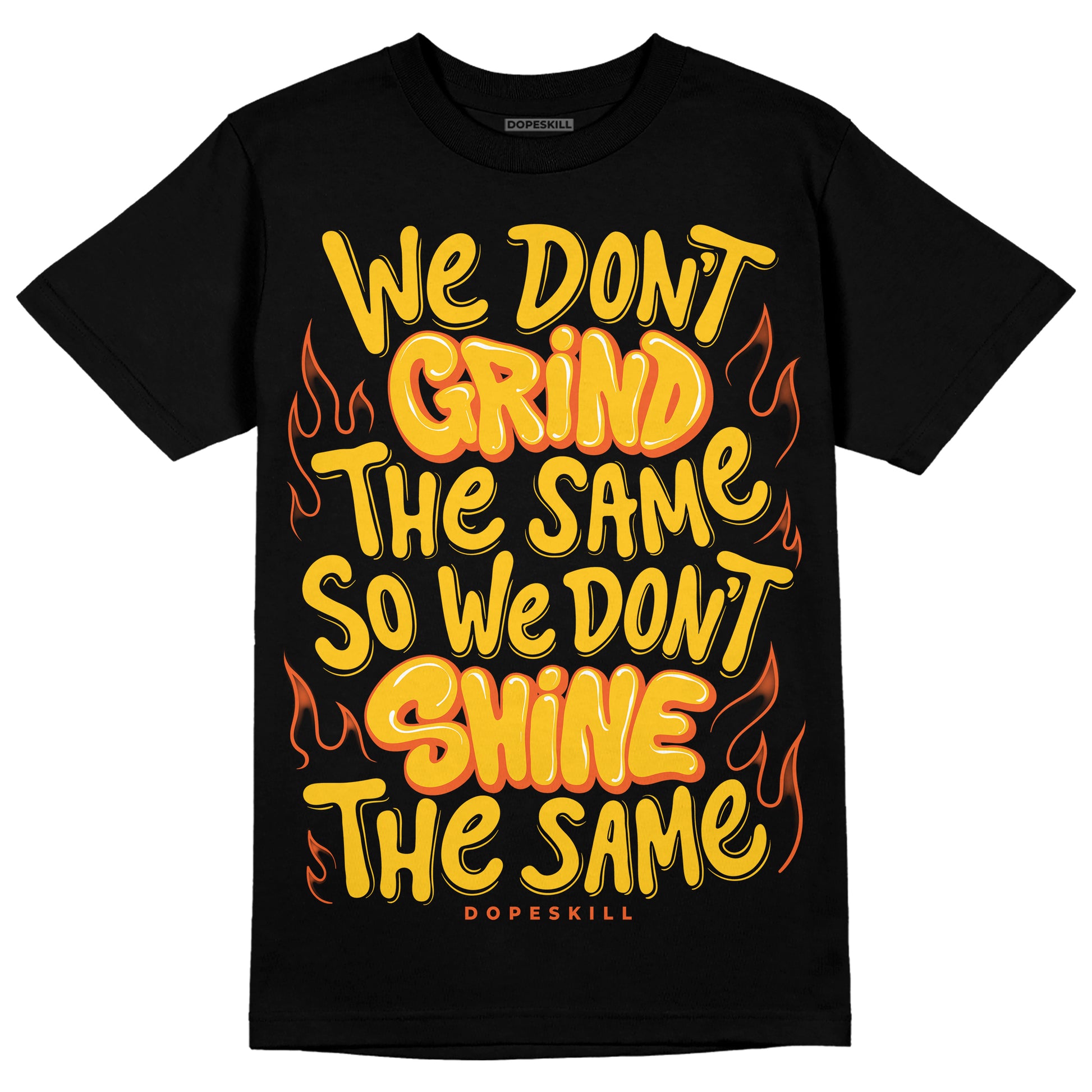 Yellow Sneakers DopeSkill T-Shirt Grind Shine Graphic Streetwear - Black