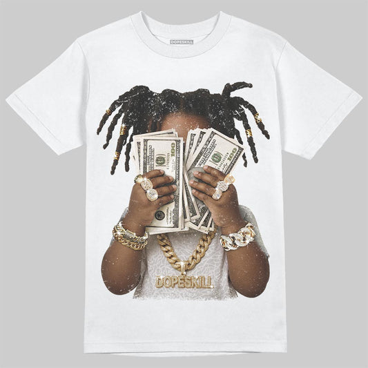 Jordan 3 Retro Pure Money DopeSkill T-Shirt Rich Youth Graphic Streetwear -= White