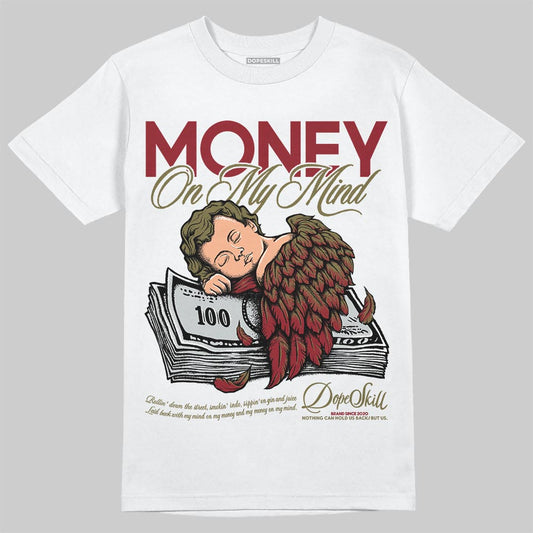 SB Dunk Low “Dark Team Red/Olive Flak” DopeSkill T-Shirt MOMM Graphic Streetwear - WHite