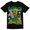 Jordan 5 “Lucky Green” DopeSkill T-Shirt Get Rich Graphic Streetwear - Black