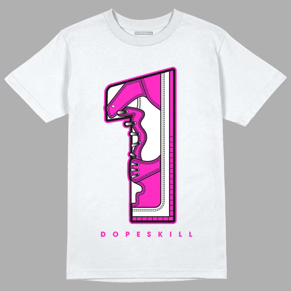 Dunk Low GS “Active Fuchsia” DopeSkill T-Shirt No.1 Graphic Streetwear - White