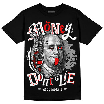 Dunk Low Panda White Black DopeSkill T-Shirt Money Don't Lie Graphic Streetwear - Black