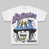 Purple Oversize Print No Rules DopeSkill Graphic Premium T-shirt Streetwear - White
