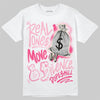 Jordan 4 "Iced Carmine" DopeSkill T-Shirt Real Ones Move In Silence Graphic Streetwear - White