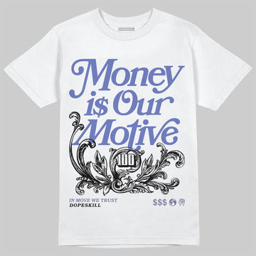 Air Max 90 x Patta Sapphire and Particle Grey DopeSkill T-Shirt Money Is Our Motive Typo Graphic Streetwear - White