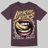 Adidas Samba OG Maroon Gold Metallic DopeSkill T-Shirt Lick My Kicks Graphic Streetwear - Maroon