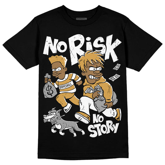 Jordan 11 "Gratitude" DopeSkill T-Shirt No Risk No Story Graphic Streetwear - Black