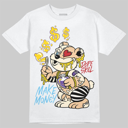 Jordan 17 Retro Low SP Infinite Archives DopeSkill T-Shirt Make Money Graphic Streetwear - White 