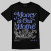 Air Max 90 x Patta Sapphire and Particle Grey DopeSkill T-Shirt Money Is Our Motive Typo Graphic Streetwear - Black