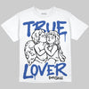Royal Blue Sneakers DopeSkill Oversize Print T-Shirt True Lover Graphic Streetwear