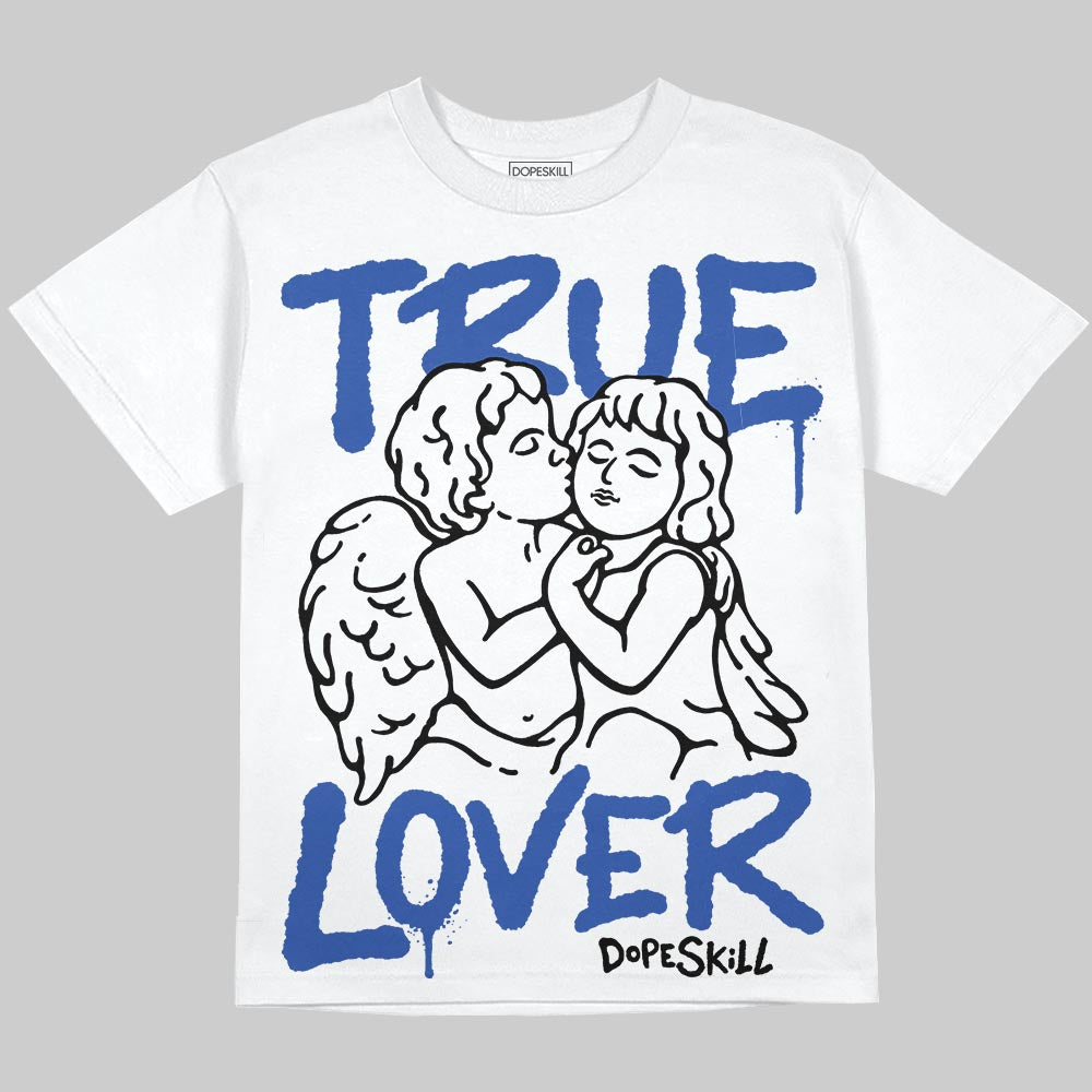 Royal Blue Sneakers DopeSkill Oversize Print T-Shirt True Lover Graphic Streetwear