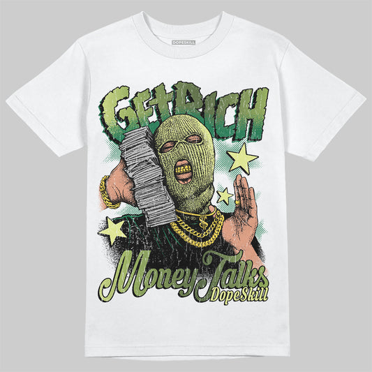 Foamposite Pro 'Pine Green' DopeSkill T-Shirt Get Rich Graphic Streetwear - White