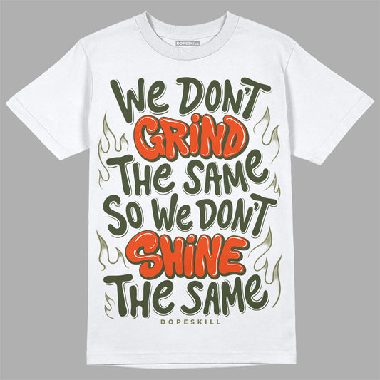 Olive Sneakers DopeSkill T-Shirt Grind Shine Graphic Streetwear - White