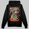 Jordan 3 “Fire Red” DopeSkill Hoodie Sweatshirt Heartless Graphic Streetwear - black