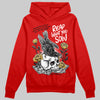 Red Sneakers DopeSkill Red Hoodie Sweatshirt Reap What You Sow Graphic Streetwear