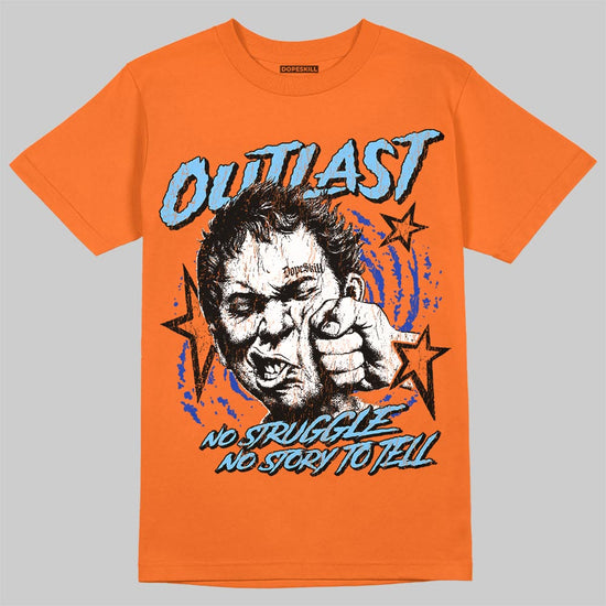 Orange, Black and White Sneakers DopeSkill T-Shirt Outlast Graphic Streetwear - Orange