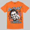 Orange, Black and White Sneakers DopeSkill T-Shirt Outlast Graphic Streetwear - Orange