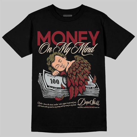 SB Dunk Low “Dark Team Red/Olive Flak” DopeSkill T-Shirt MOMM Graphic Streetwear - Black