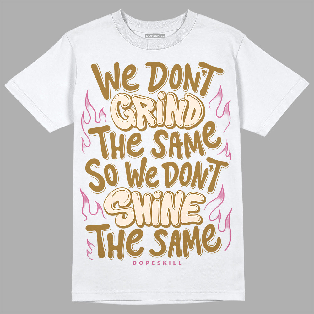 Dunk Low Just Do It “Bronzine/Playful Pink” DopeSkill T-Shirt Grind Shine Graphic Streetwear - White 