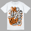 Orange, Black & White Sneakers DopeSkill T-Shirt No Days Off Graphic Streetwear - White