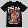 Awake NY x Air Jordan 5 Arctic Pink DopeSkill T-Shirt False Love Graphic Streetwear - black
