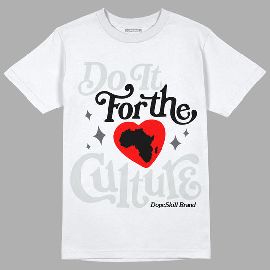 Jordan 1 Retro Low OG Black Cement DopeSkill T-Shirt Do It For The Culture Graphic Streetwear - White