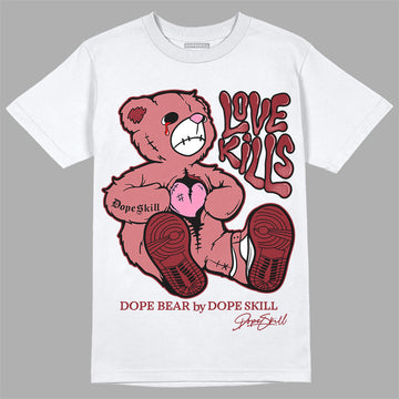 Valentine's Day Collection DopeSkill T-Shirt Love Kills Graphic Streetwear - White