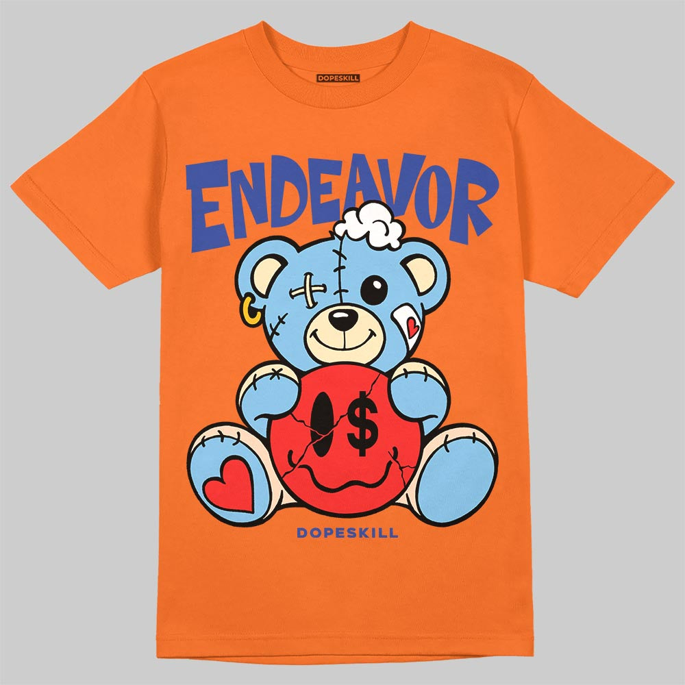 Orange, Black and White Sneakers DopeSkill T-Shirt Endeavor Graphic Streetwear - Orange