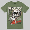 Jordan 3 “Medium Olive” aka “Family Affair” DopeSkill T-Shirt Mystery Ghostly Grasp Graphic Streetwear - Military Green