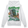 Jordan 1 High OG Green Glow DopeSkill Hoodie Sweatshirt Get Rich Graphic Streetwear - White 