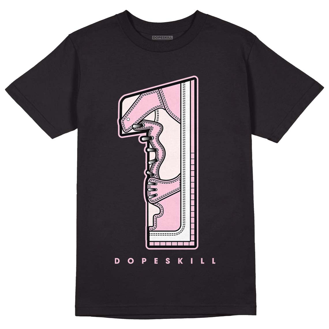 Dunk Low LX Pink Foam DopeSkill T-Shirt No.1 Graphic Streetwear - Black