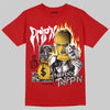 Jordan 14 Retro Ferrari (2025) DopeSkill T-Shirt Drip'n Never Tripp'n Graphic Streetwear - Red
