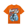 Orange, Black and White Sneakers DopeSkill T-Shirt Fight For Right Graphic Streetwear - Orange