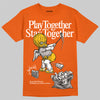 Orange Sneakers DopeSkill Orange T-Shirt Play together, Stay together Graphic Streetwear