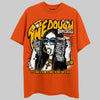 Orange, Black & White Sneakers DopeSkill T-Shirt The Dough Graphic Streetwear - Orange