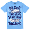 Jordan 9 Powder Blue DopeSkill Tropical Blue T-shirt Grind Shine Graphic Streetwear