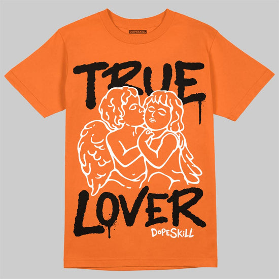 Orange, Black and White Sneakers DopeSkill T-Shirt True Lover Graphic Streetwear - Orange