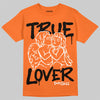 Orange, Black and White Sneakers DopeSkill T-Shirt True Lover Graphic Streetwear - Orange