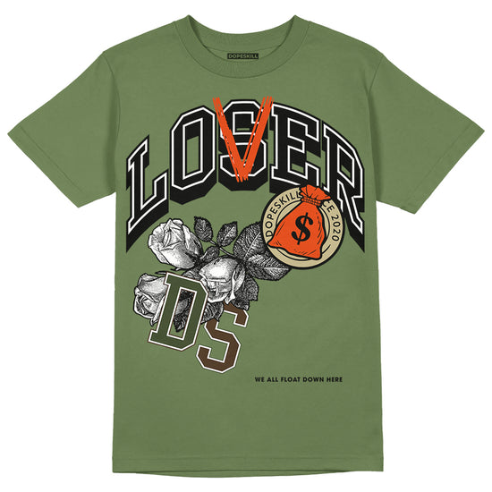 Olive Sneakers DopeSkill Olive T-shirt Loser Lover Graphic Streetwear