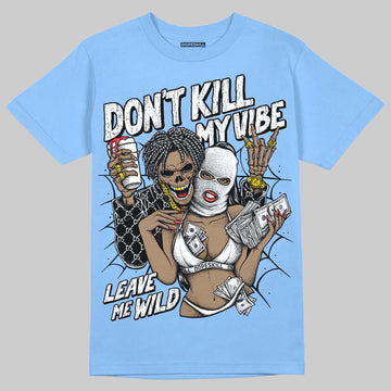 Vans Knu Stack Vintage Satin Dream Blue DopeSkill Blue T-shirt Don't Kill My Vibe Graphic Streetwear