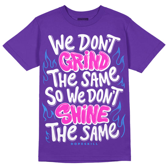 Dunk Low Championship Court Purple DopeSkill Purple T-shirt Grind Shine Graphic Streetwear