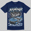 Jordan 4 SB “Summit White/Navy” DopeSkill T-Shirt New Side Hustler Graphic Streetwear - Navy