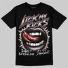 Adidas Samba OG Maroon Gold Metallic DopeSkill T-Shirt Lick My Kicks Graphic Streetwear - Black