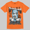 Orange, Black and White Sneakers DopeSkill T-Shirt Drip Harder Graphic Streetwear - Orange