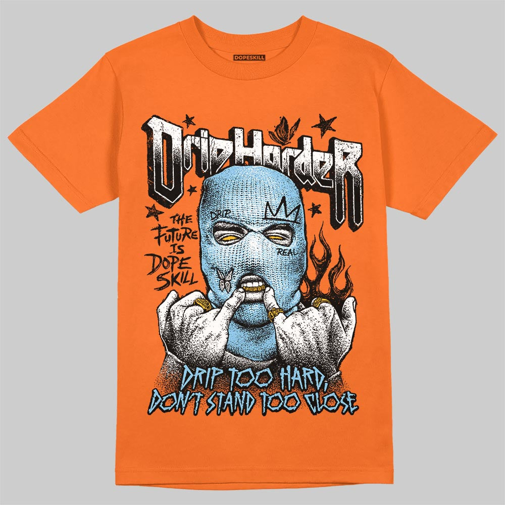 Orange, Black and White Sneakers DopeSkill T-Shirt Drip Harder Graphic Streetwear - Orange